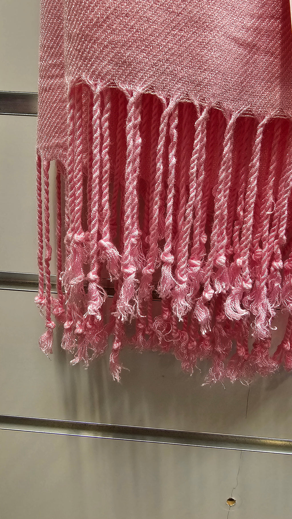 100% Pashmina Pink Scarf image 1