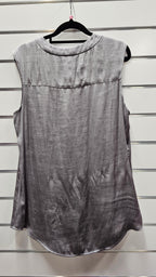 Max silver sleeveless blouse - size 10 image 1