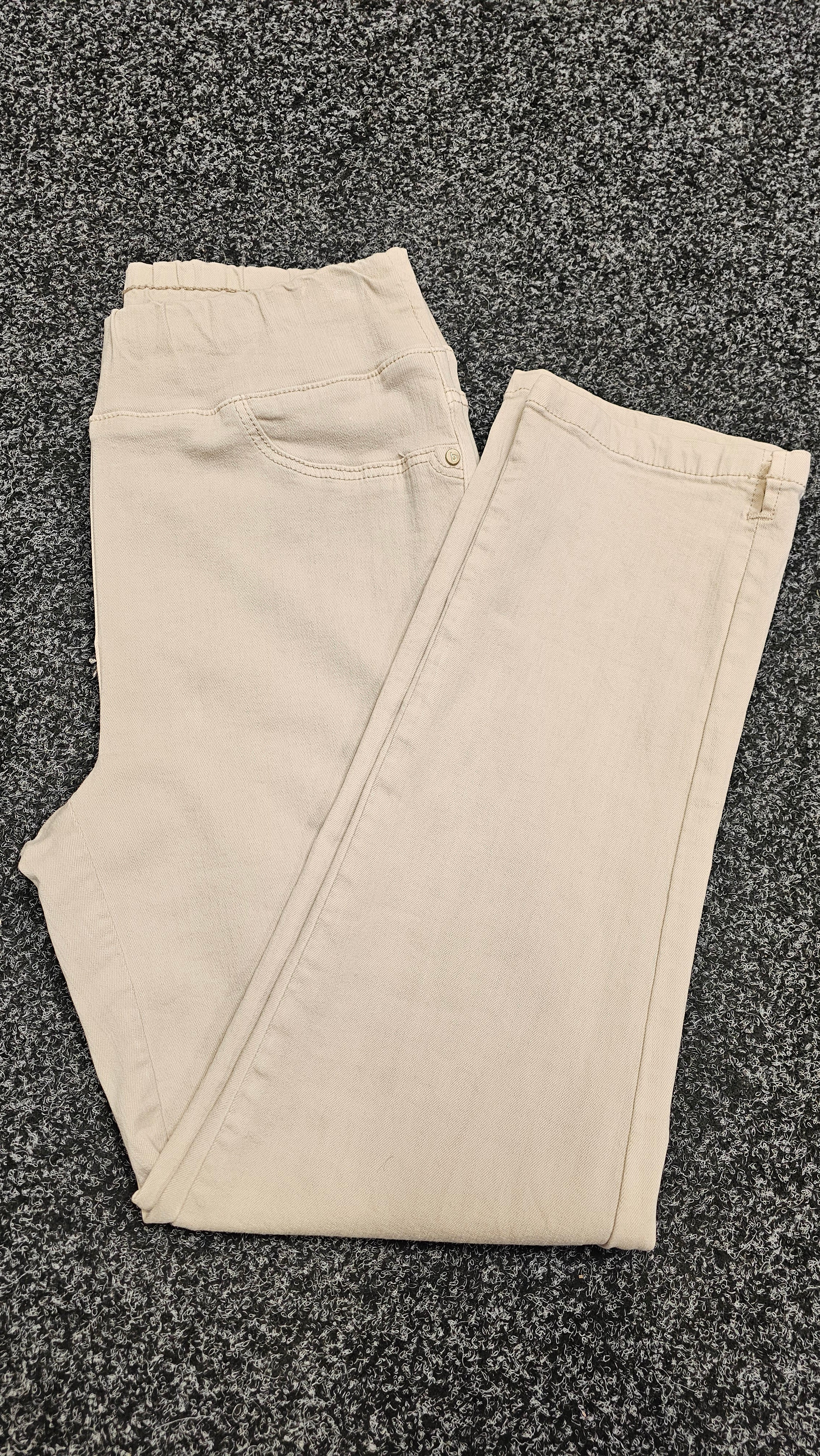 Blue Illusion Cream Jeans Cotton And Viscose Blend - XS image 0