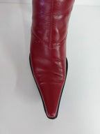 Red Leather Ankle Boots - 41 image 4