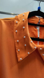 Shein Orange Long Sleeve Dress - 2XL image 3
