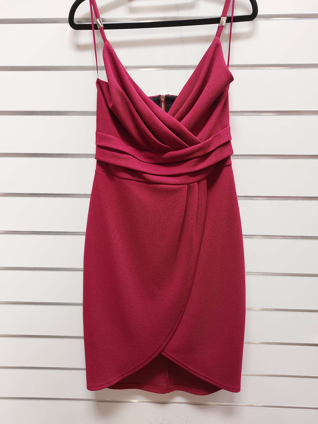 Textured Maroon Dress - 10 image 0