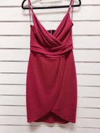 Textured Maroon Dress - 10 image 0