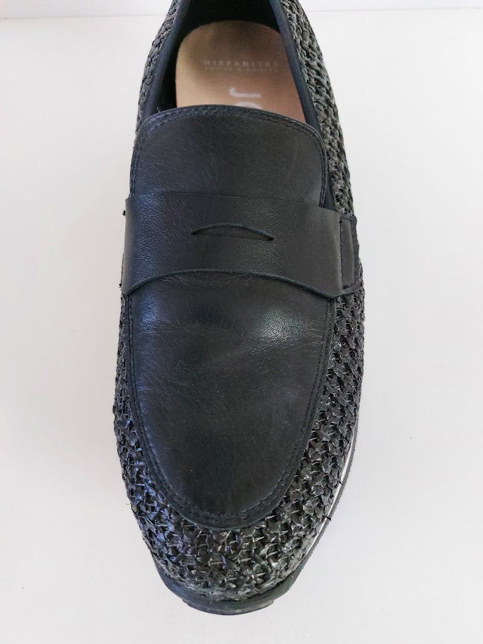 Hispanitas Black Pleather Wedged Slip On Shoe - 40 image 3