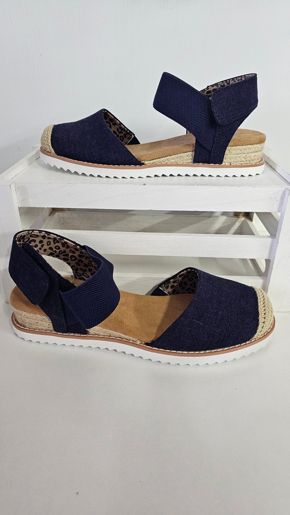 Bobs from Skechers Denim Sandals (New) - 7 image 0