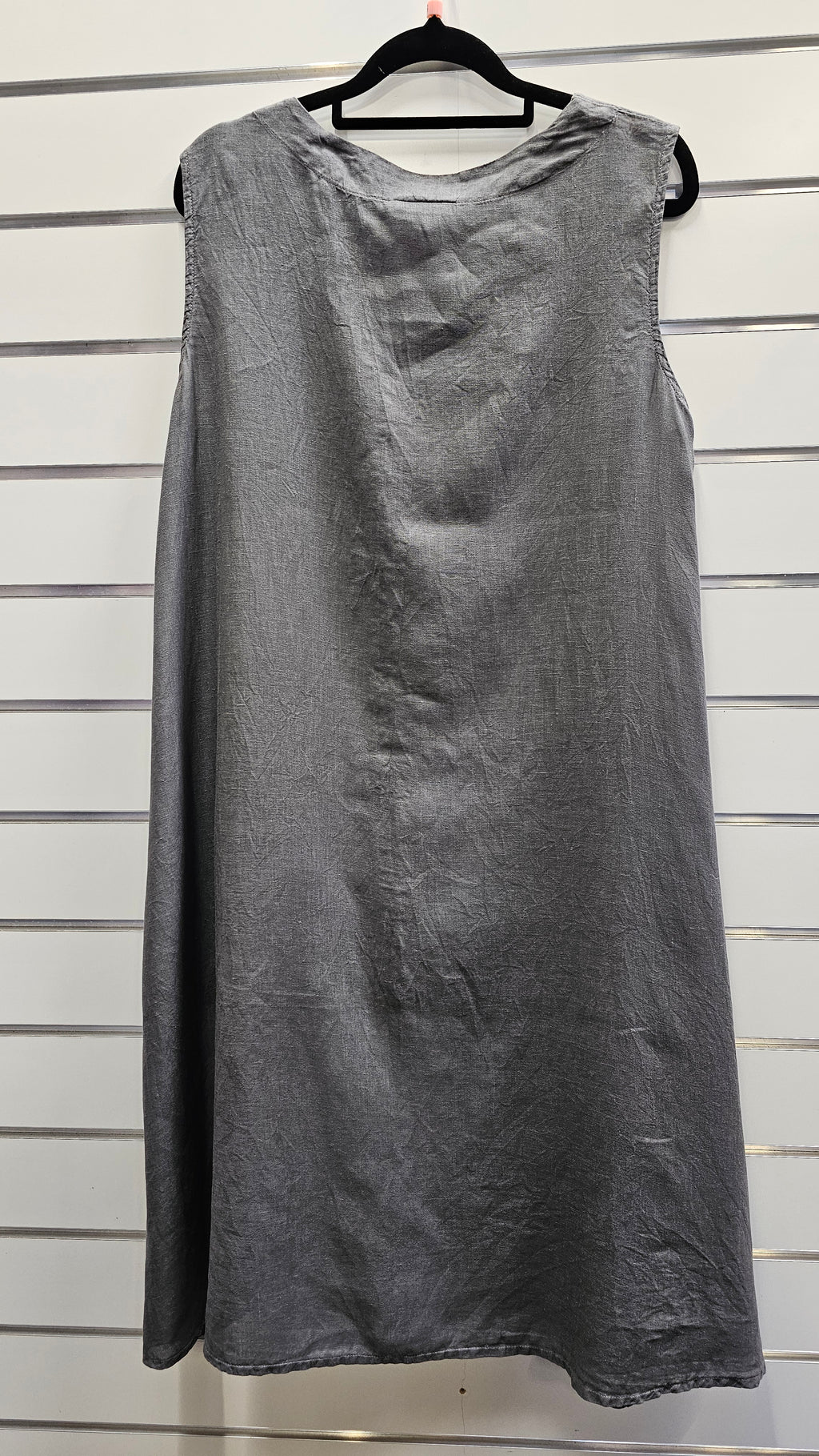 Banana Blue Grey 100% Linen Tunic - S image 1