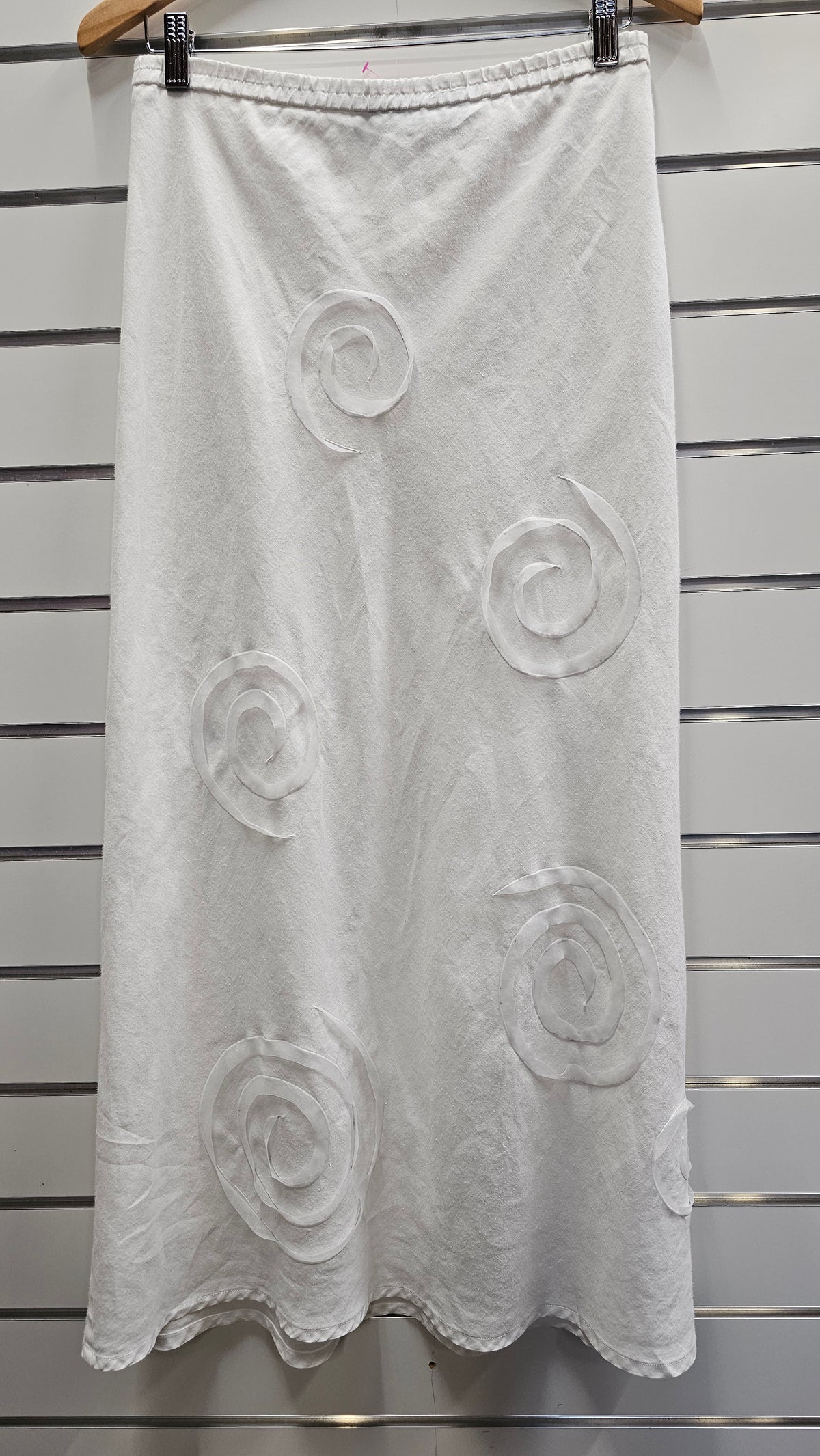 Sandra Steiner White 100% Linen Skirt - 20 image 0