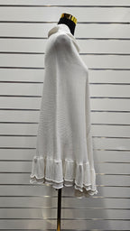 Verge Knitted Cream Shawl - OSFA image 2