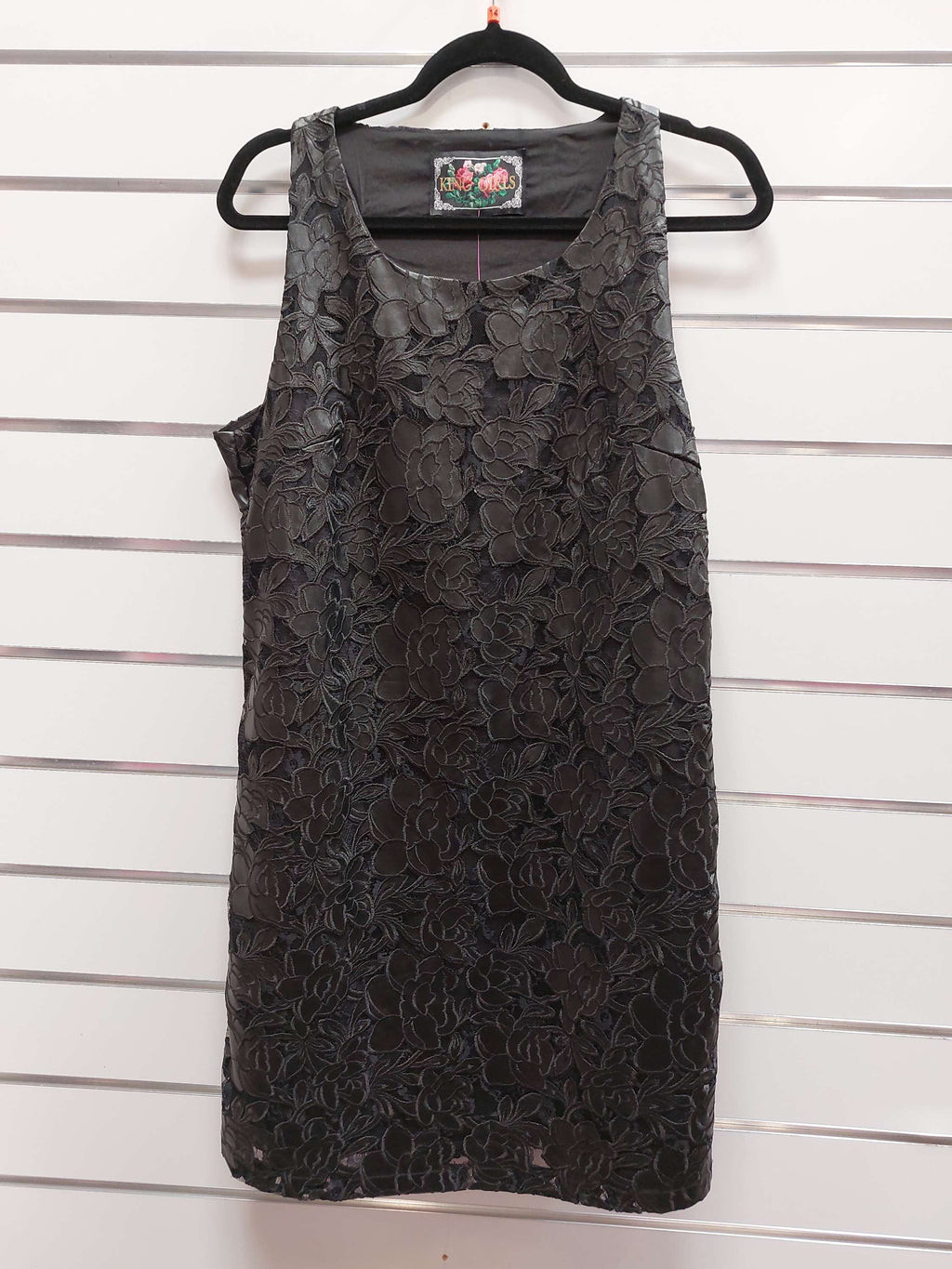 King Girls Black Floral Lace Dress - 14 image 0