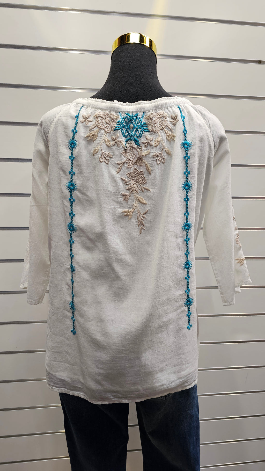 Johnny Was Workshop 100% Cotton Blouse - S image 2