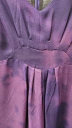 Storm Purple Tie-Dye Dress 100% Silk - 14 image 2