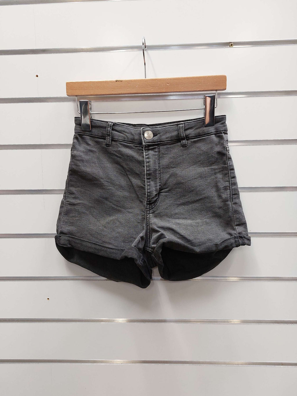 H&M Black Denim Shorts - 4 image 0