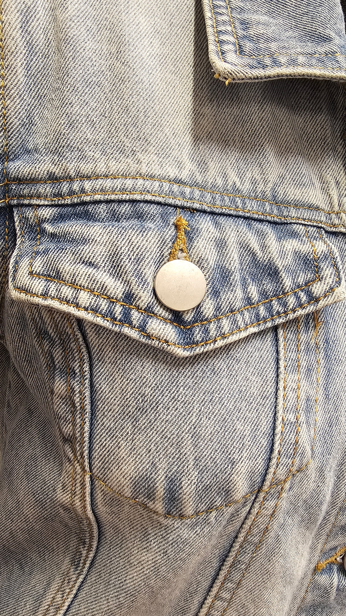 Switch Girls Denim Jacket, Cotton, And Viscose Blend - 12 image 3