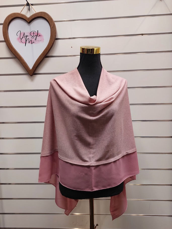 Pink Poncho Scarf image 1