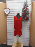 Long Sleeved Red Dress image 0