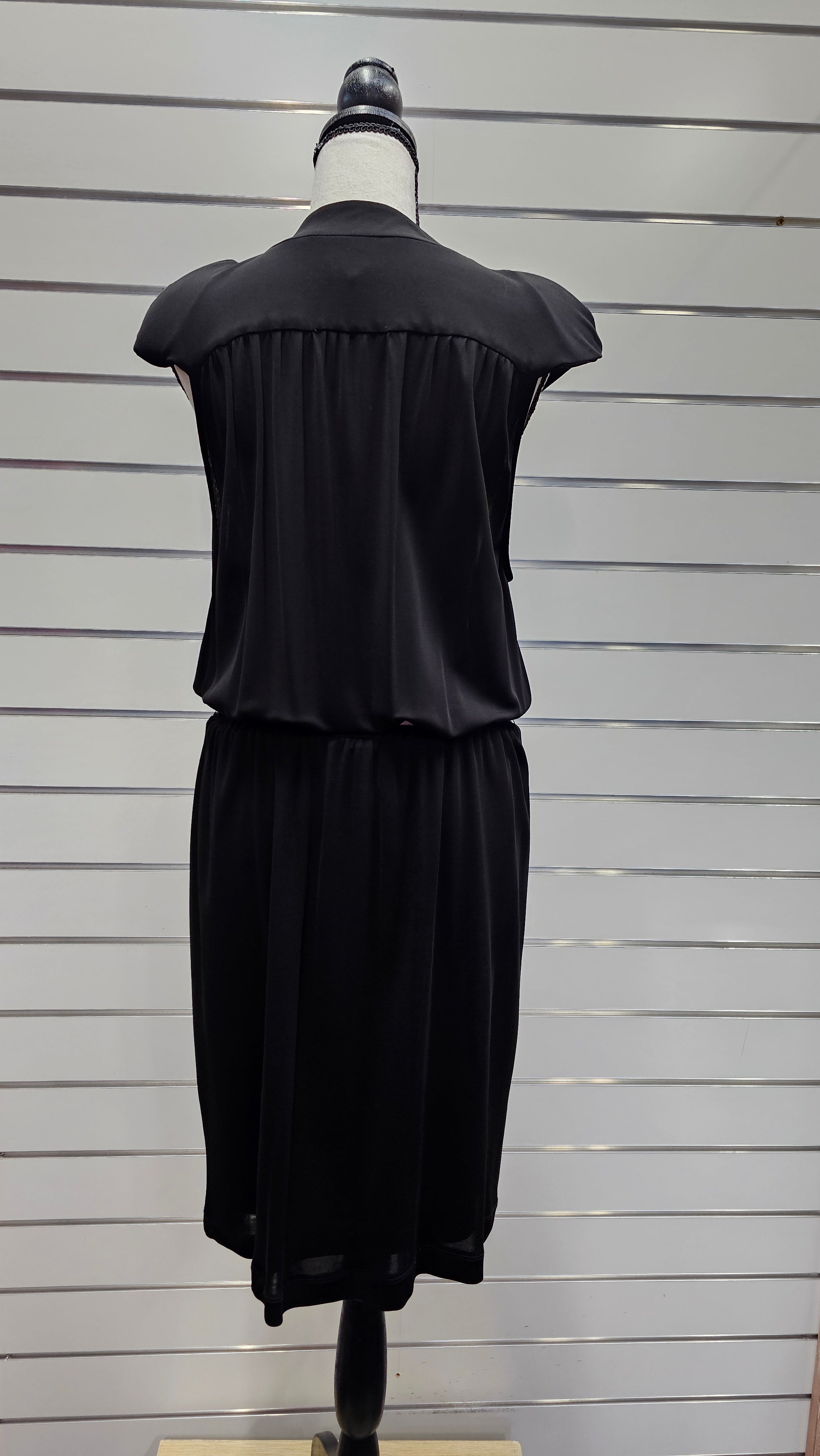Witchery black dress 100% Viscose - size 14 image 3
