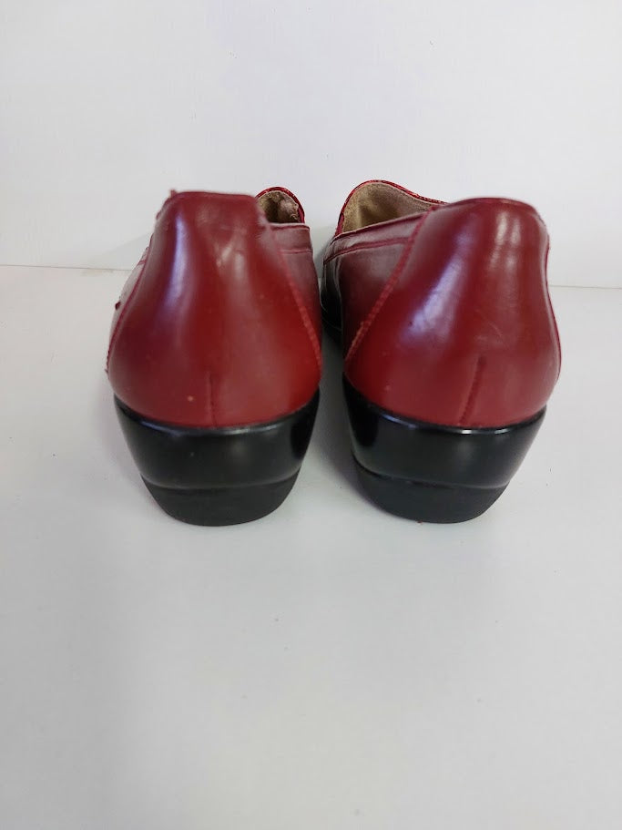 Image Red Pleather Slip On Shoe - 41 image 2