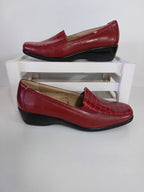 Image Red Pleather Slip On Shoe - 41 image 0