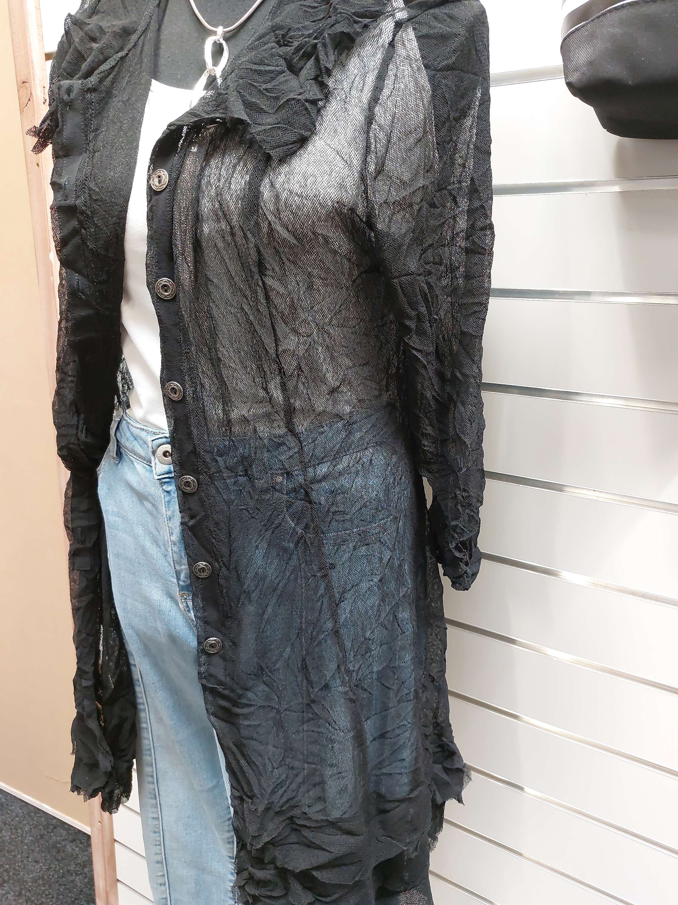 Merric Lace Black Cardigan - 14 image 1