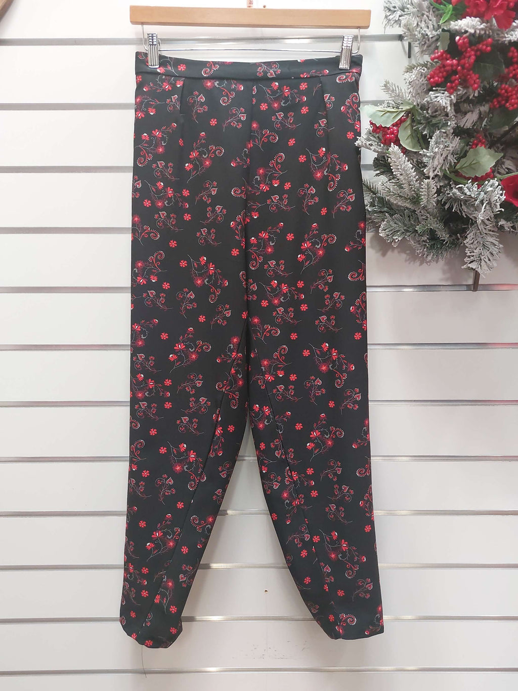 Millers Black & Red Floral Pants - 20 image 0
