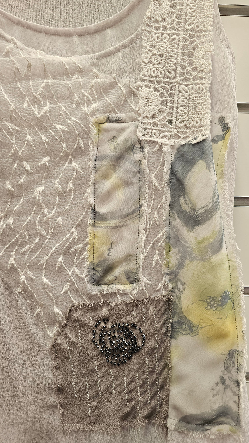 Gordon Smith White Tunic With Lace Accents - S image 2