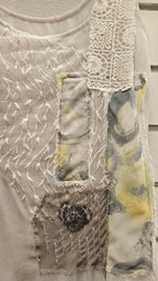 Gordon Smith White Tunic With Lace Accents - S image 2