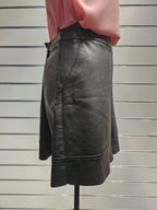 Warehouse Black Pleather Skirt - 14 image 1