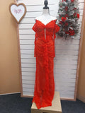 Red Lace Evening Gown - L image 0