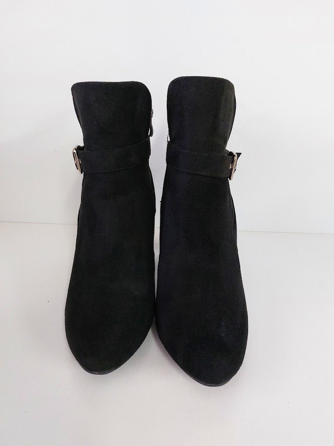 City Chic Black Suede Ankle Boots - 40 image 1
