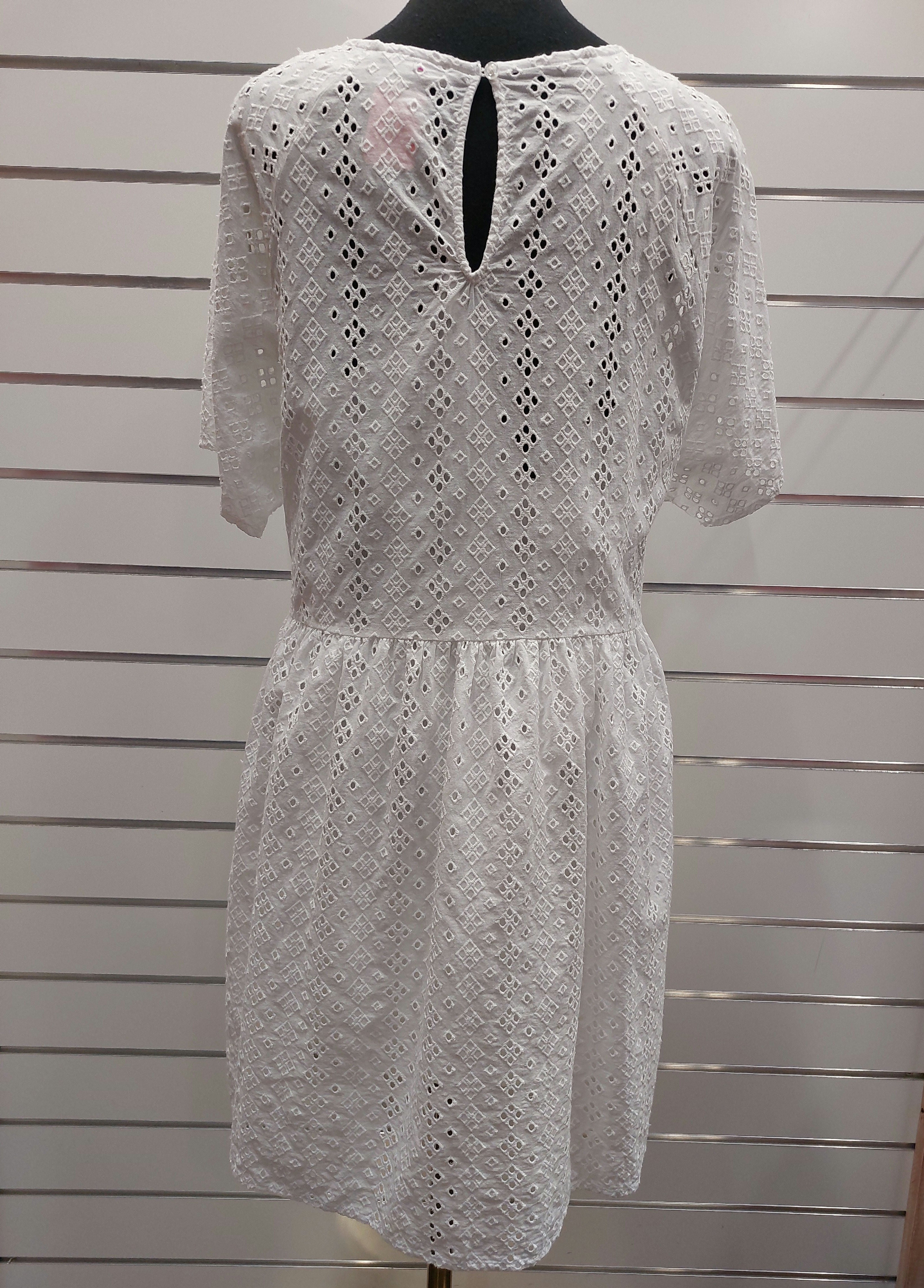 Zest White Embroidered Dress - 16 image 2