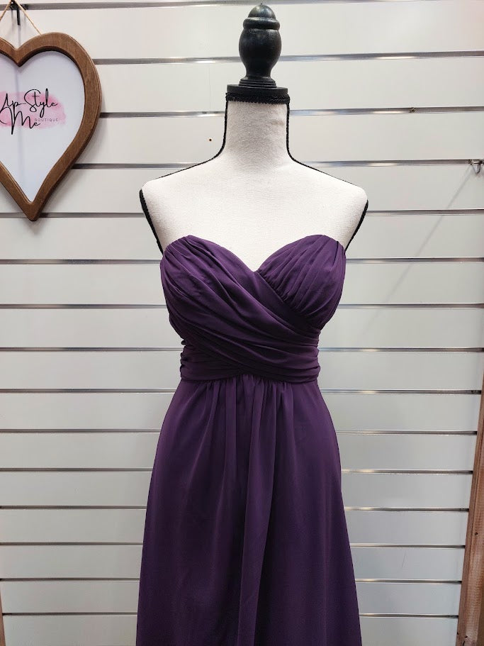 Purple Strapless Gown - 10 image 1