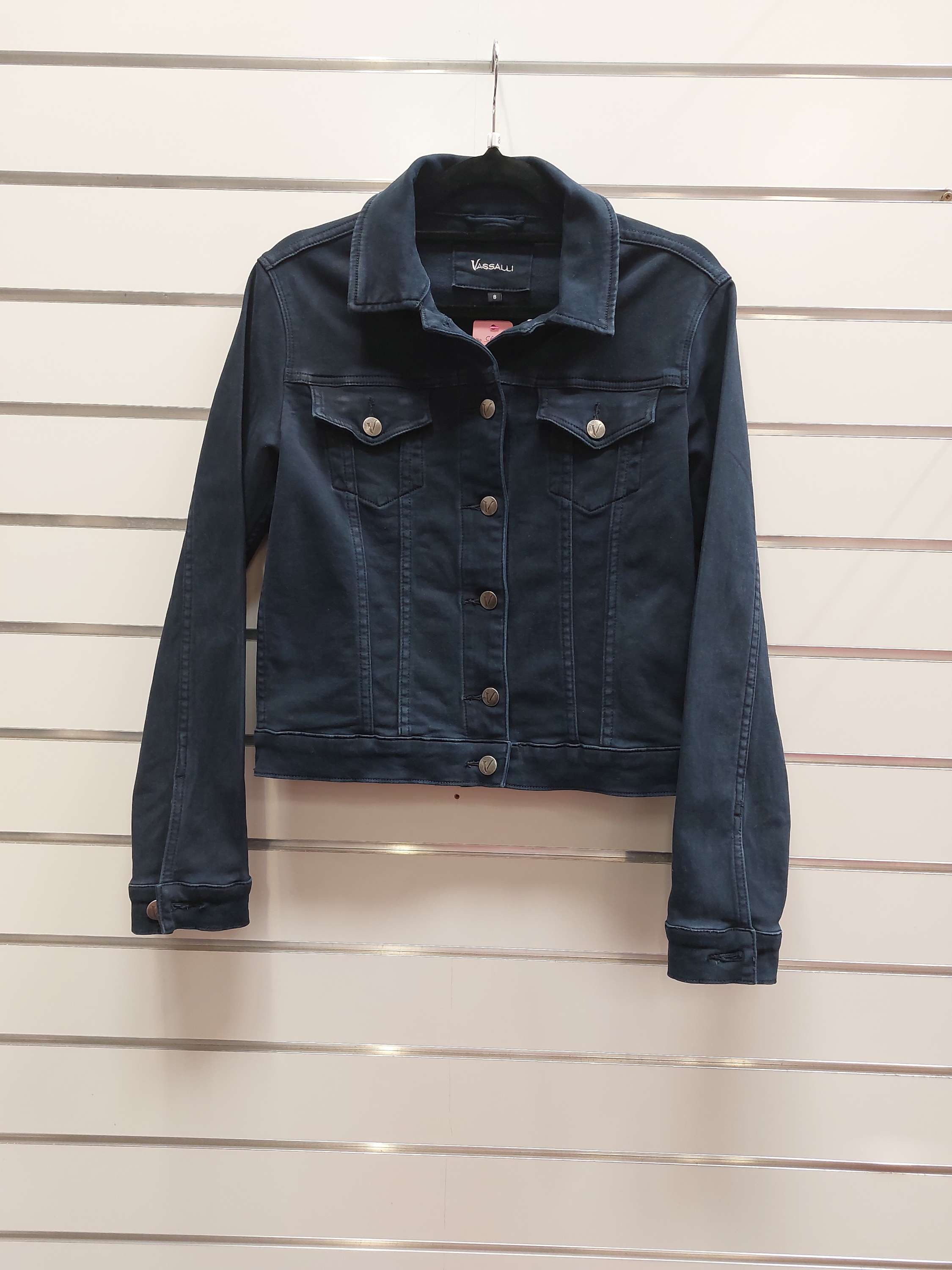 Navy Vassalli Soft Denim Jacket - 8 image 0