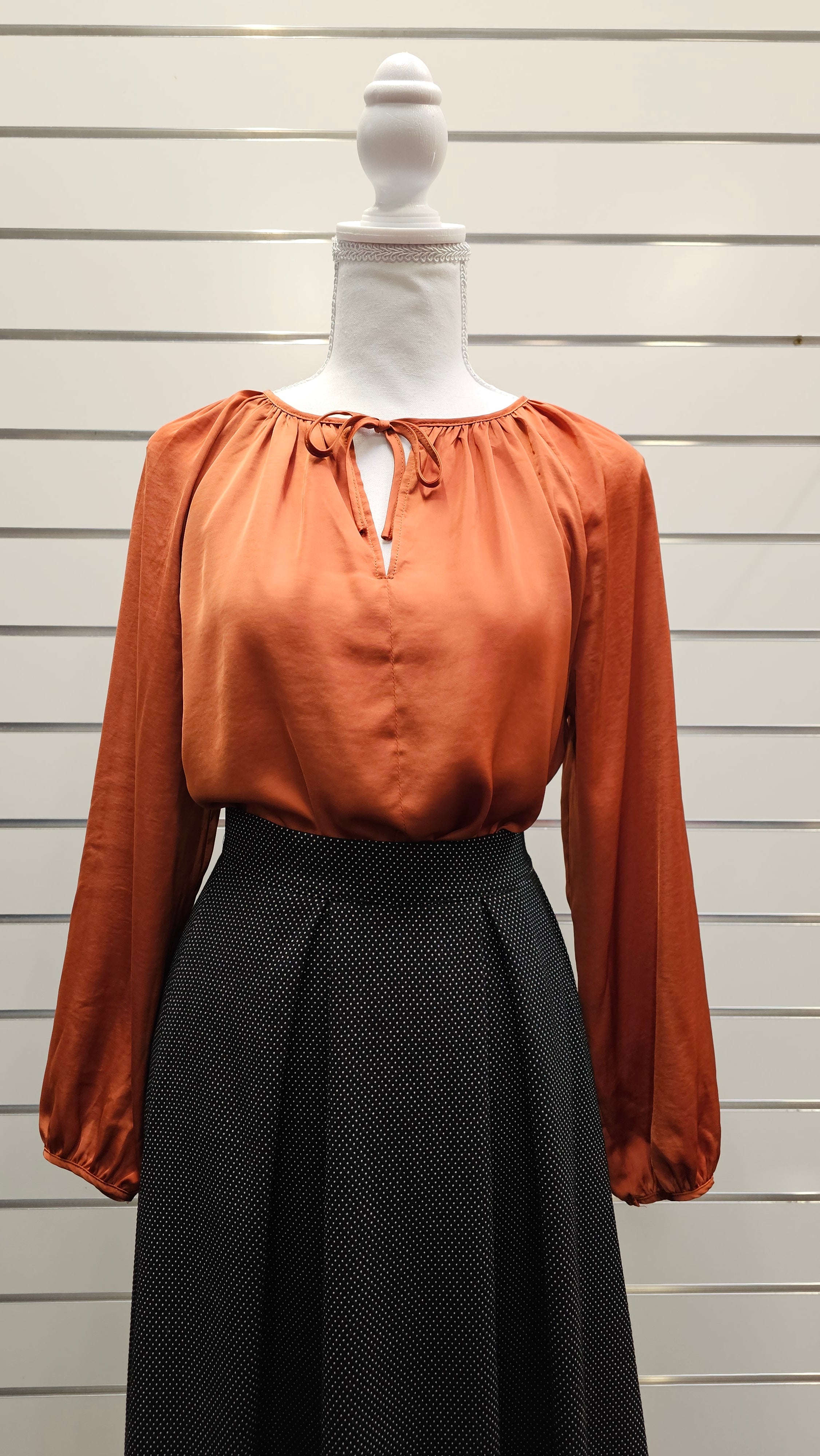 H&M Rusty Orange Blouse - 14 image 0