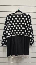 Marco Polo Black And White Cardigan 7/8 Sleeve, 95% Cotton image 1