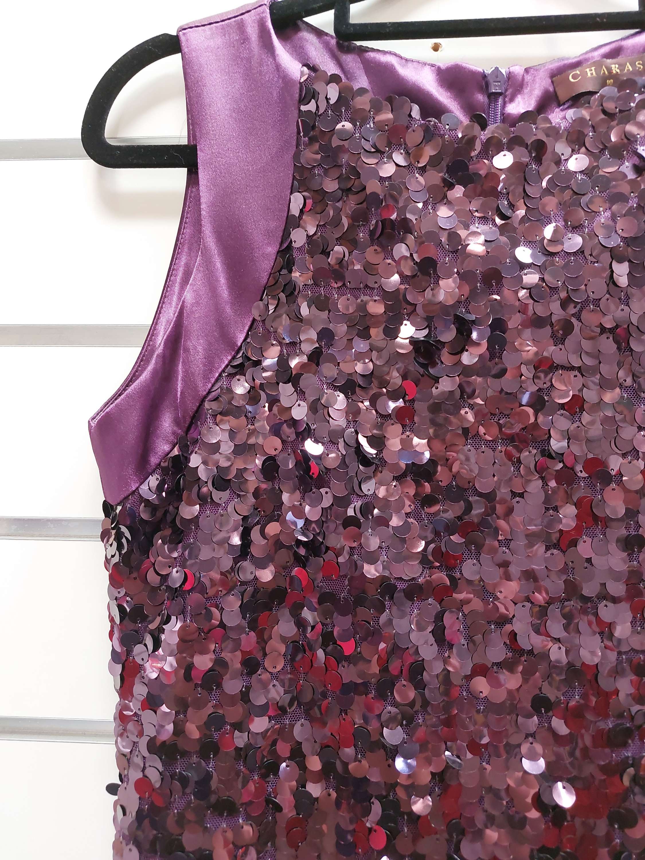 Charas Purple Sequin Dress - 10 image 1