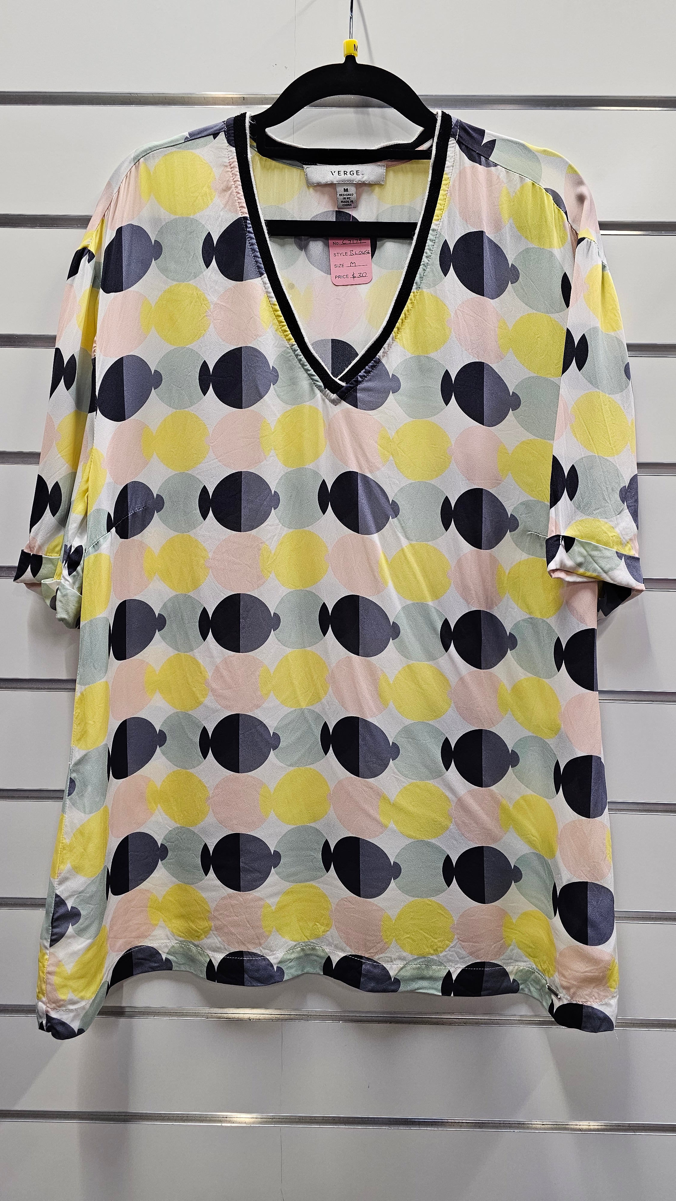 Verge Yellow Blouse - M image 0
