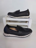 Hispanitas Black Pleather Wedged Slip On Shoe - 40 image 0
