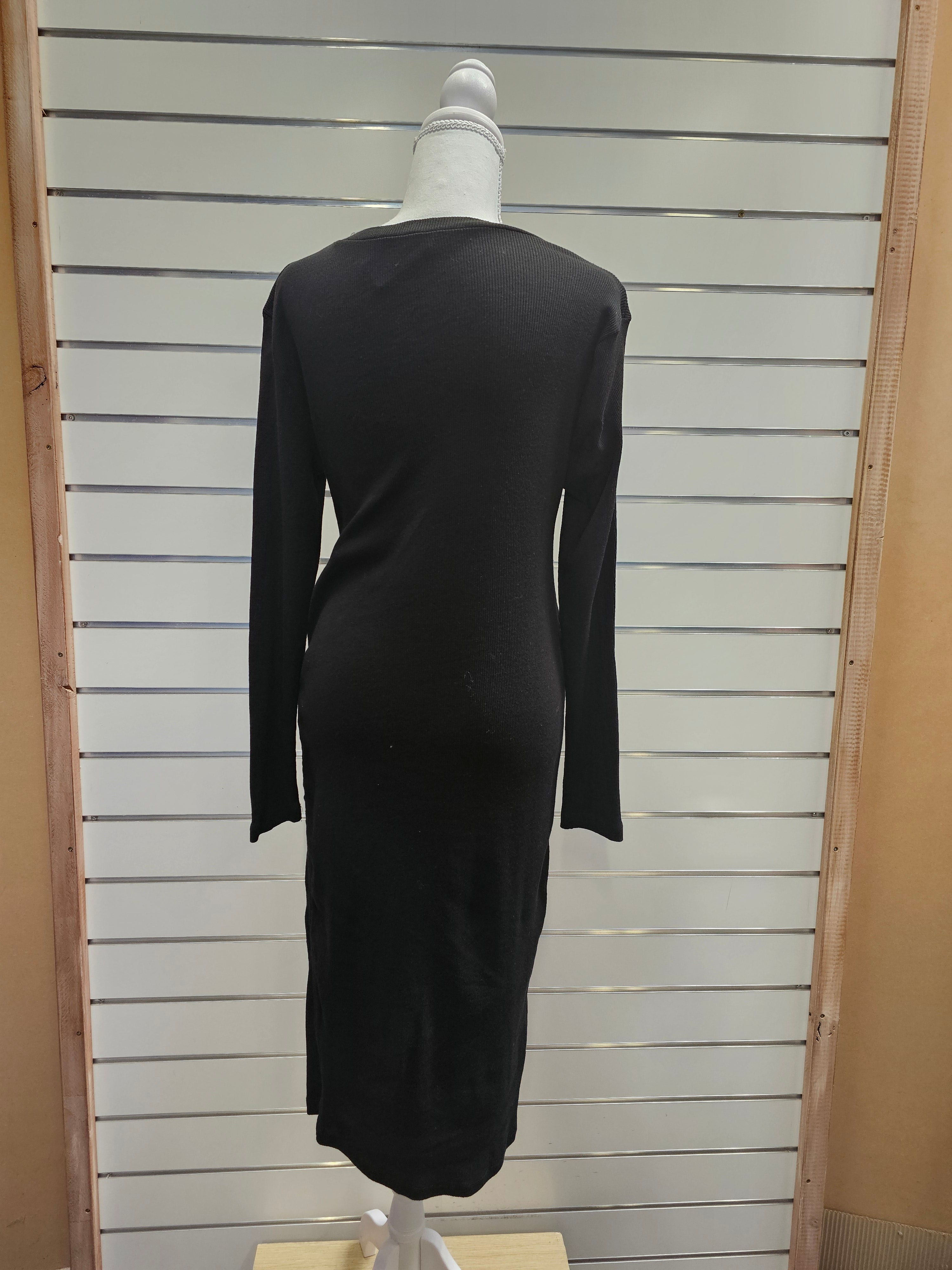 Boohoo 95% Cotton Long Sleeve Dress - 18 image 1