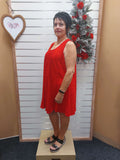YS Sleeveless Red Dress - 2XL image 0
