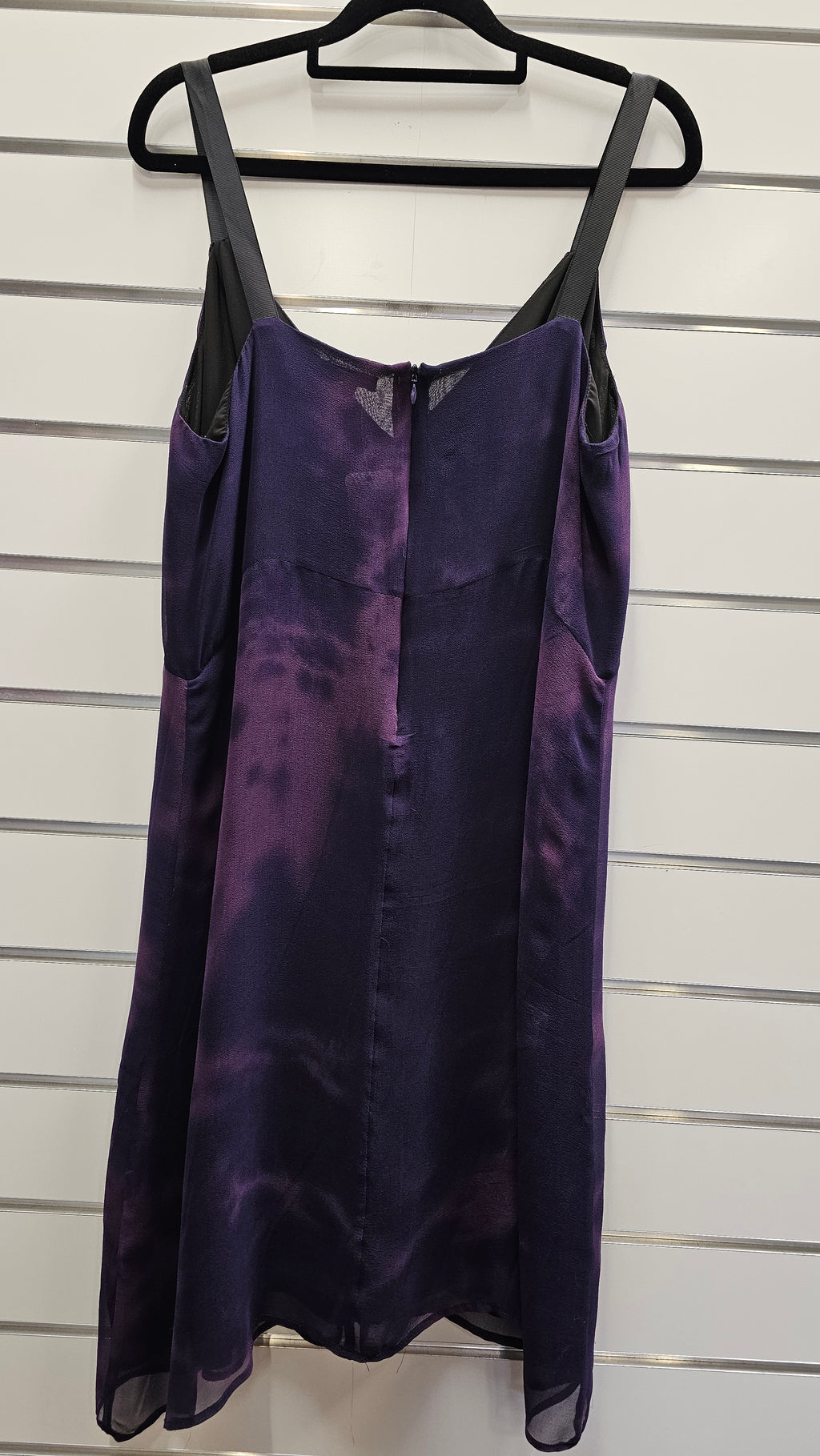 Storm Purple Tie-Dye Dress 100% Silk - 14 image 1