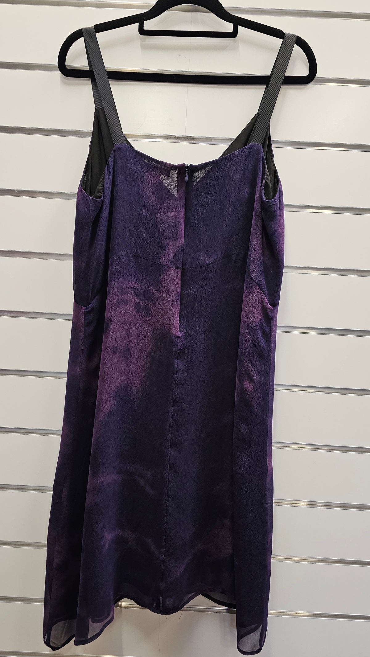 Storm Purple Tie-Dye Dress 100% Silk - 14 image 1
