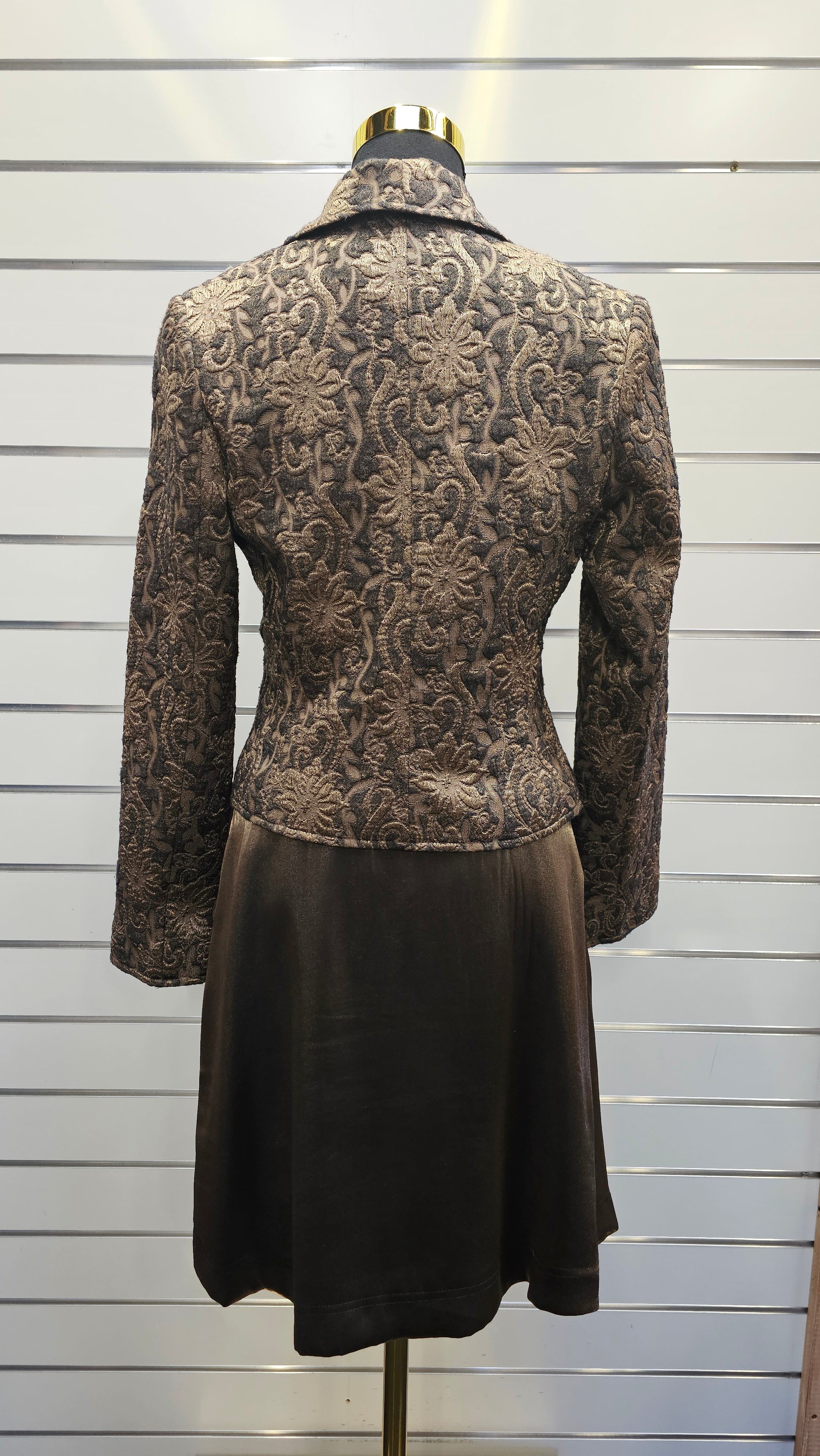Barbara Lee Gold Skirt And Jacket Set - 8 image 3