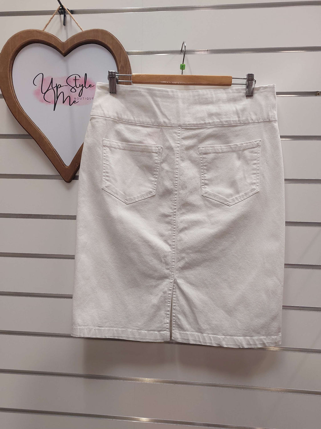Spirit White Denim Skirt - 12 image 1