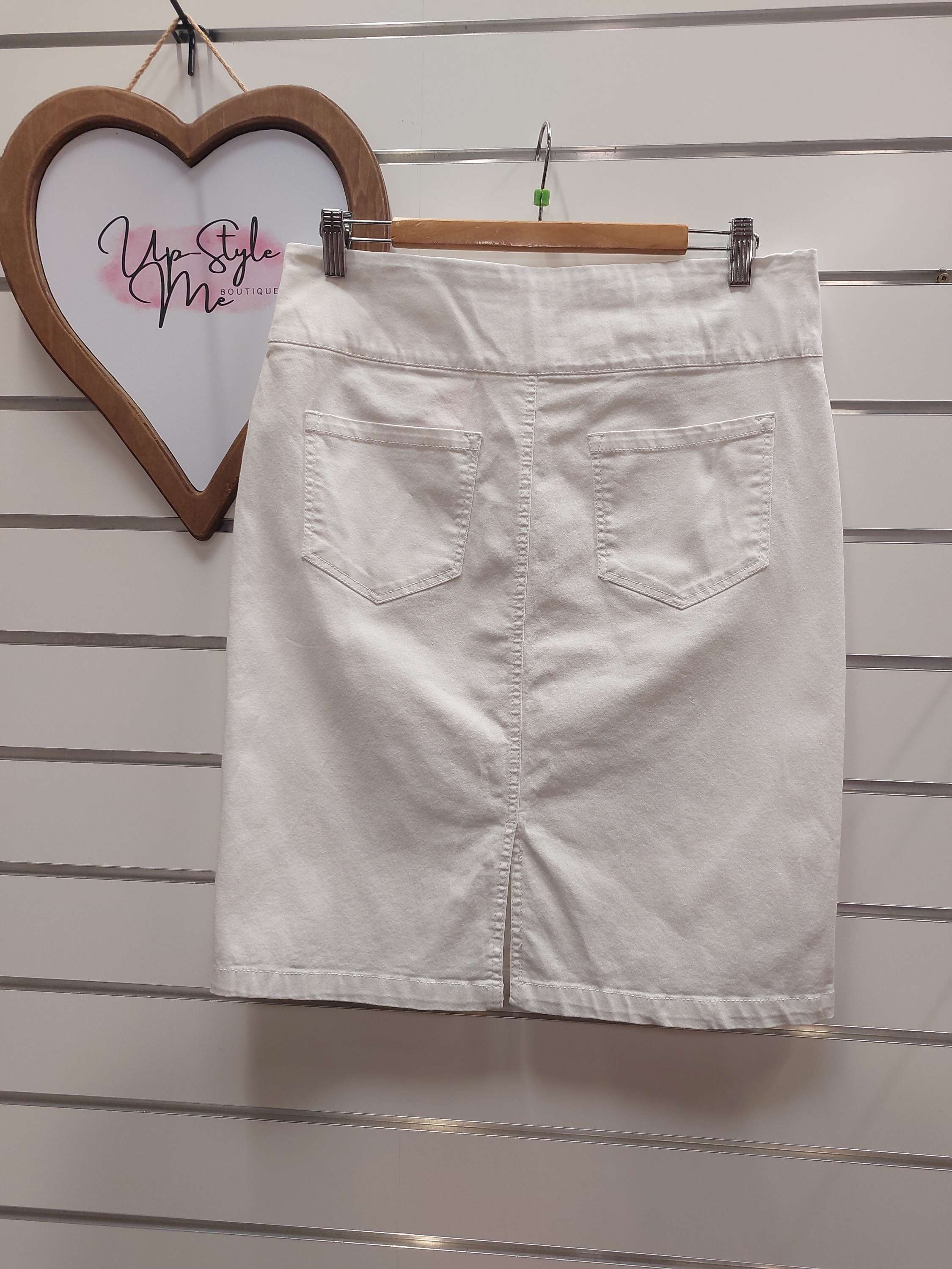 Spirit White Denim Skirt - 12 image 1
