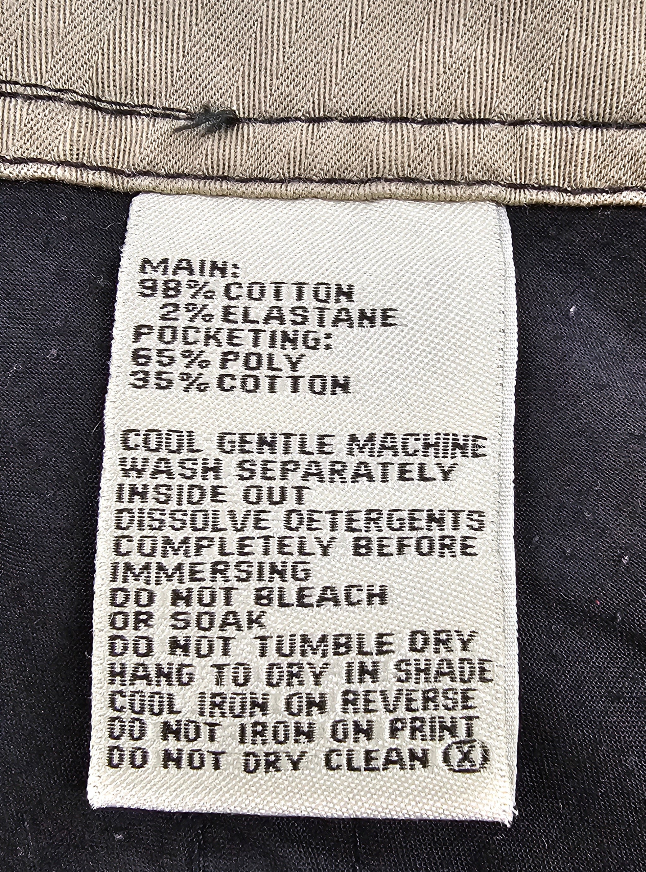 Verge 3/4 Black Pants With Beige Stitching - 18 image 5