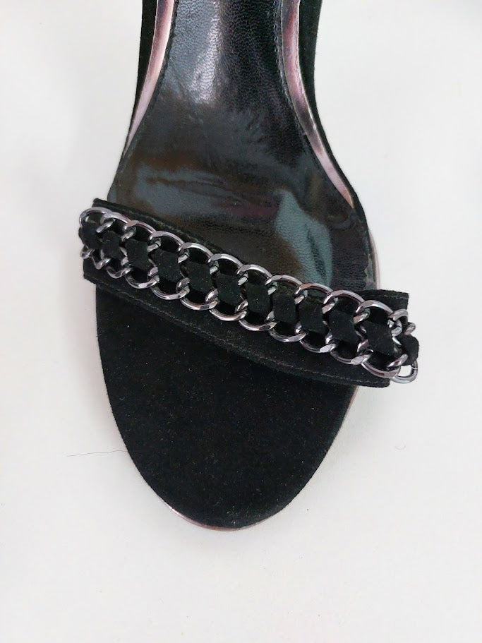 Next Black Heels With Chain Detail - 40 image 1