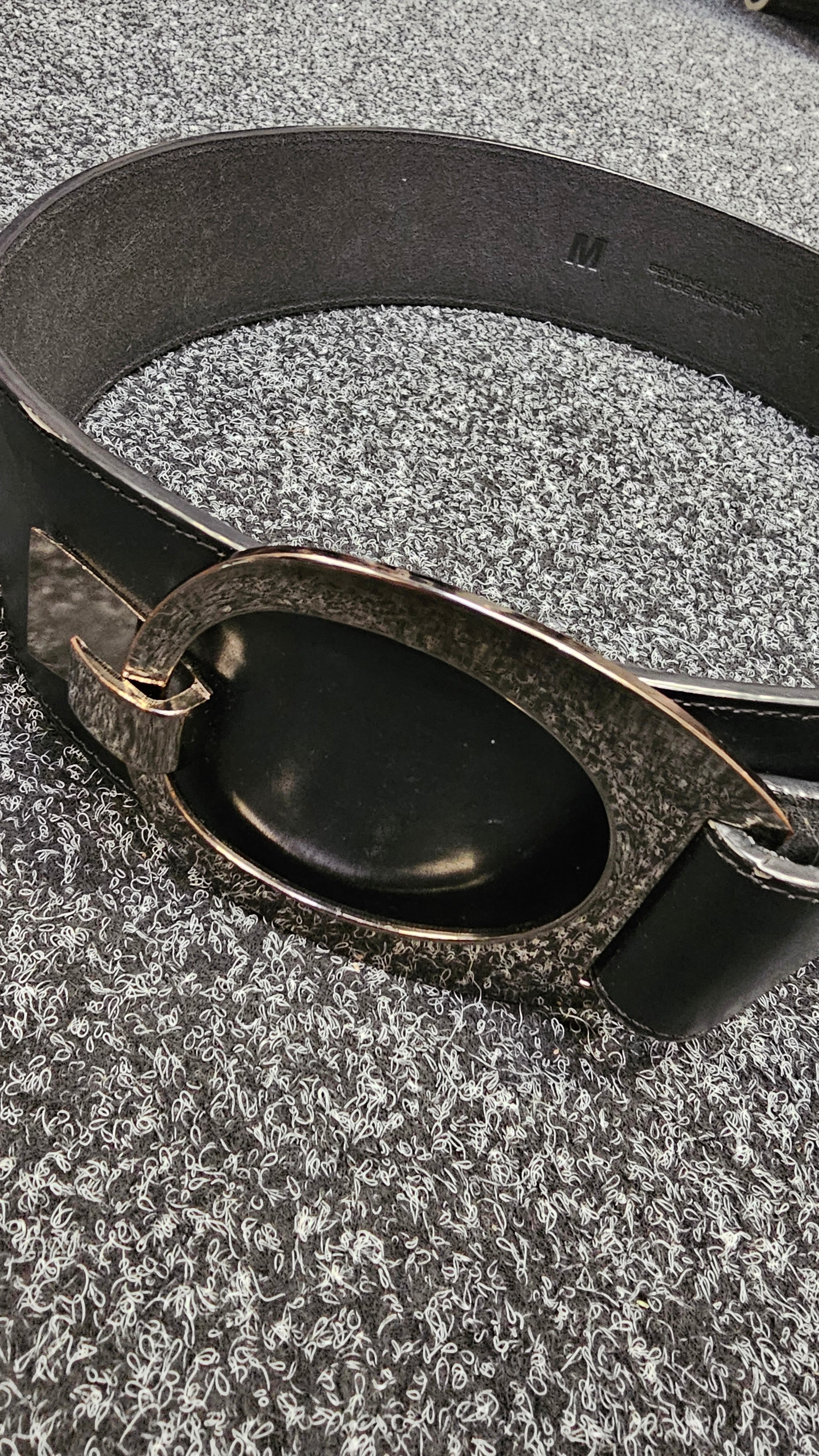 Paula Ryan Black Leather Belt - M image 2