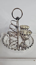 Sterling Silver Egg And Toast Holder image 0