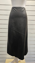 Marilyn Seyb Genuine Leather Black Skirt - 12 image 0