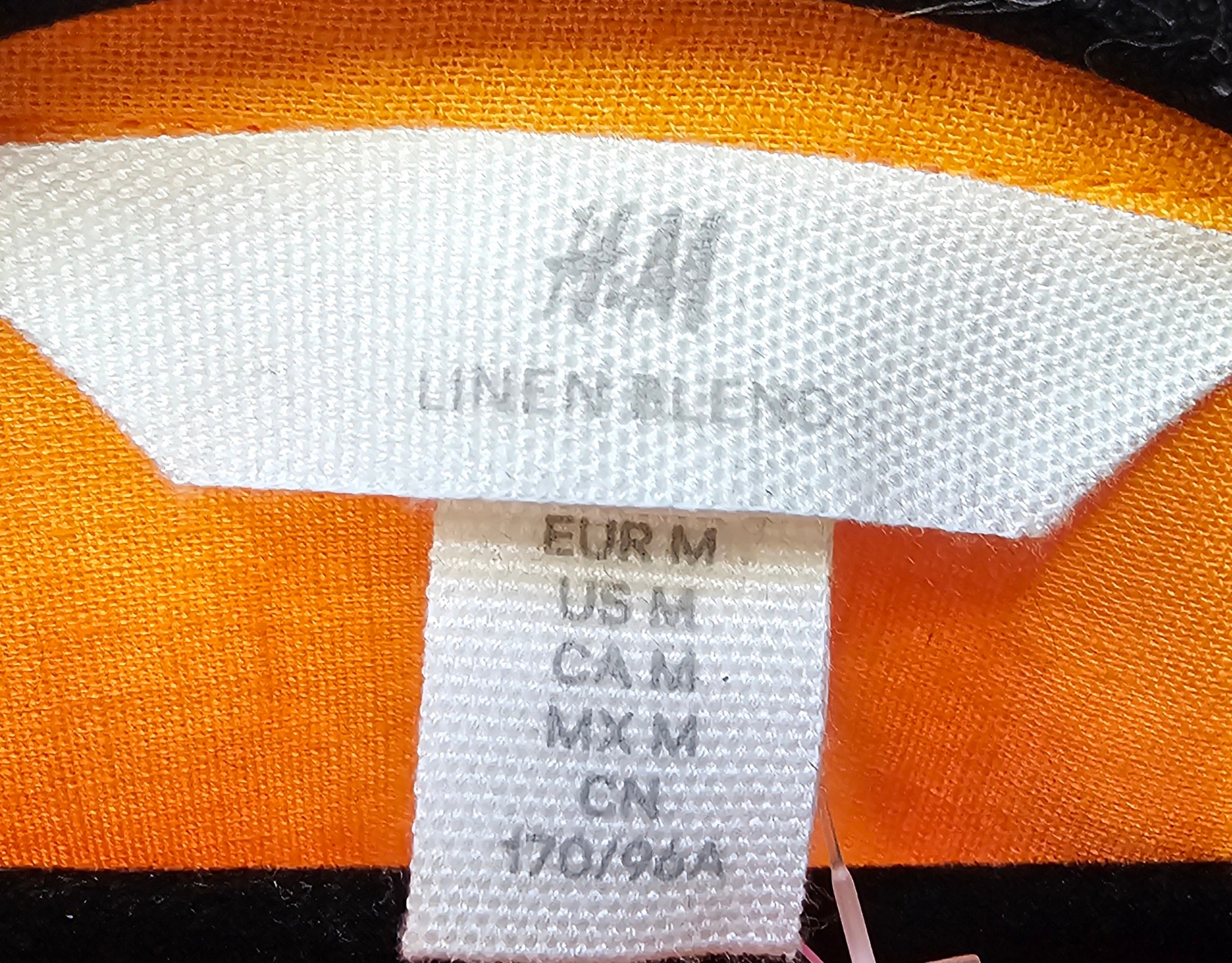 H&M Linen And Cotton Blend Yellow Shirt - M image 2